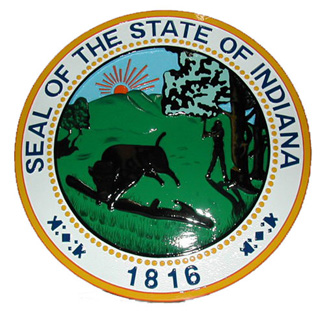 Indiana State Seal Plaque