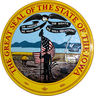 Iowa State Seal Plaque