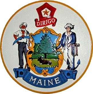 Maine State Seal Plaque