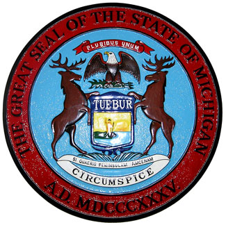 Michigan State Seal Plaque