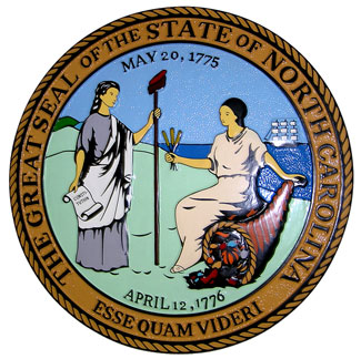North Carolina State Seal Plaque