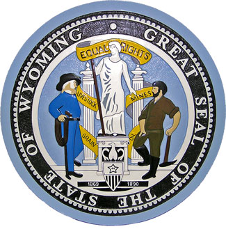 Wyoming State Seal Plaque