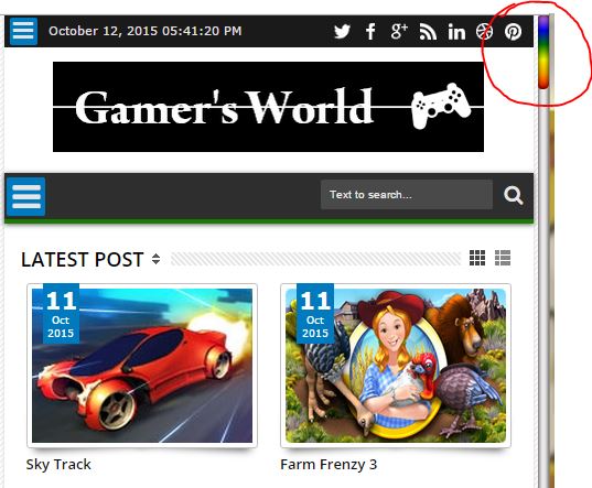 একটা সিম্পল ইউনিক স্ক্রল বার “রেইনবো স্ক্রল বার” (ফর অল প্ল্যাটফর্ম)