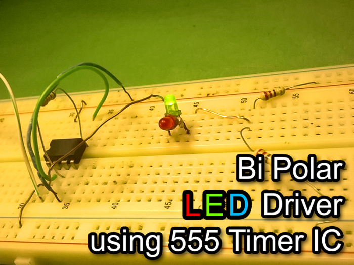 IC 555 দিয়ে বাই পোলার এলইডি ড্রাইভার বানাও [ভিডিও টিউন]
