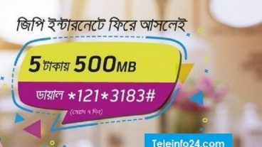 গ্রামীনফোনে ৫ টাকায় ৫০০ এমবি ইন্টারনেট  অফার