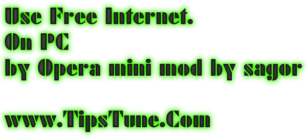 পিসিতে ফ্রি নেট চালান । ব্রাউজিং + ডাউনলোড তাও আবার Opera mini দিয়ে ।Without disconnect