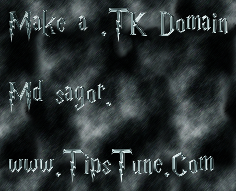 এখন থেকে মোবাইল দিয়েই তৈরি করুন .TK ডোমাইন with স্কিনশর্ট ।