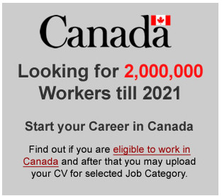 অনলাইন রেজিস্ট্রেশনের মাধ্যমে কনাডায় চাকুরীর সুযোগ।।।