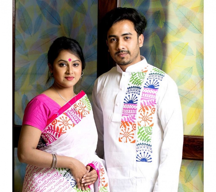 বৈশাখ ফ্যাশনে যুগলবন্দী পোশাকের দারুণ কালেকশন