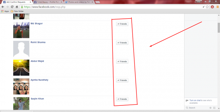 ফেসবুক সব ফ্রেন্ড রিকুয়েস্ট একসাথে একসেপ্ট করুন জাভাস্ক্রিপ্ট দিয়ে আপডেট