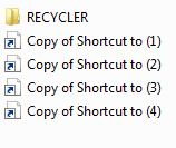 help!!!! ” Copy of Shortcut to” virus