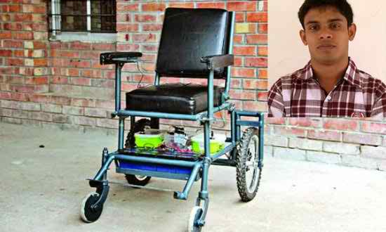 পাবিপ্রবি ছাত্রের বিষ্ময়কর আবিস্কার : মোবাইলের সাহায্যে চলবে হুইল চেয়ার।