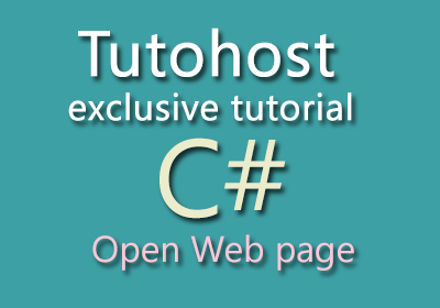ওয়েব পেজ ওপেন করার জন্য সি সার্প (C#) এপ্লিকেশন তৈরি করুন(ভিডিও)|টিউটোহোস্ট এক্সক্লুসিভ-১
