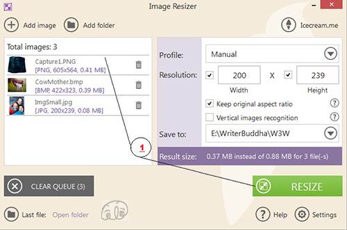 কিভাবে ব্যবহার করবো Icecream Image Resizer? [স্ক্রিনশট টিউটোরিয়াল] -5