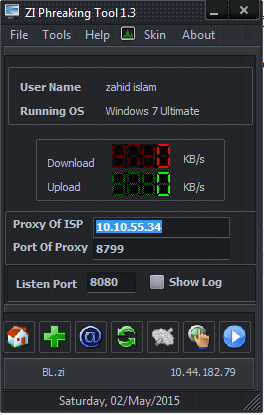 ZI Phreaking Tool 1.3 , সাথে থাকছে বাংলালিংক ৪ জিবি ডাটাকে কাজে লাগানোর কনফিগ (কম্পিউটার ব্যবহারকারীদের জন্য)।